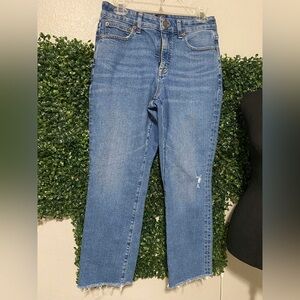 J. Crew Straight Jean Women's size 25 Medium Blue Denim Jeans